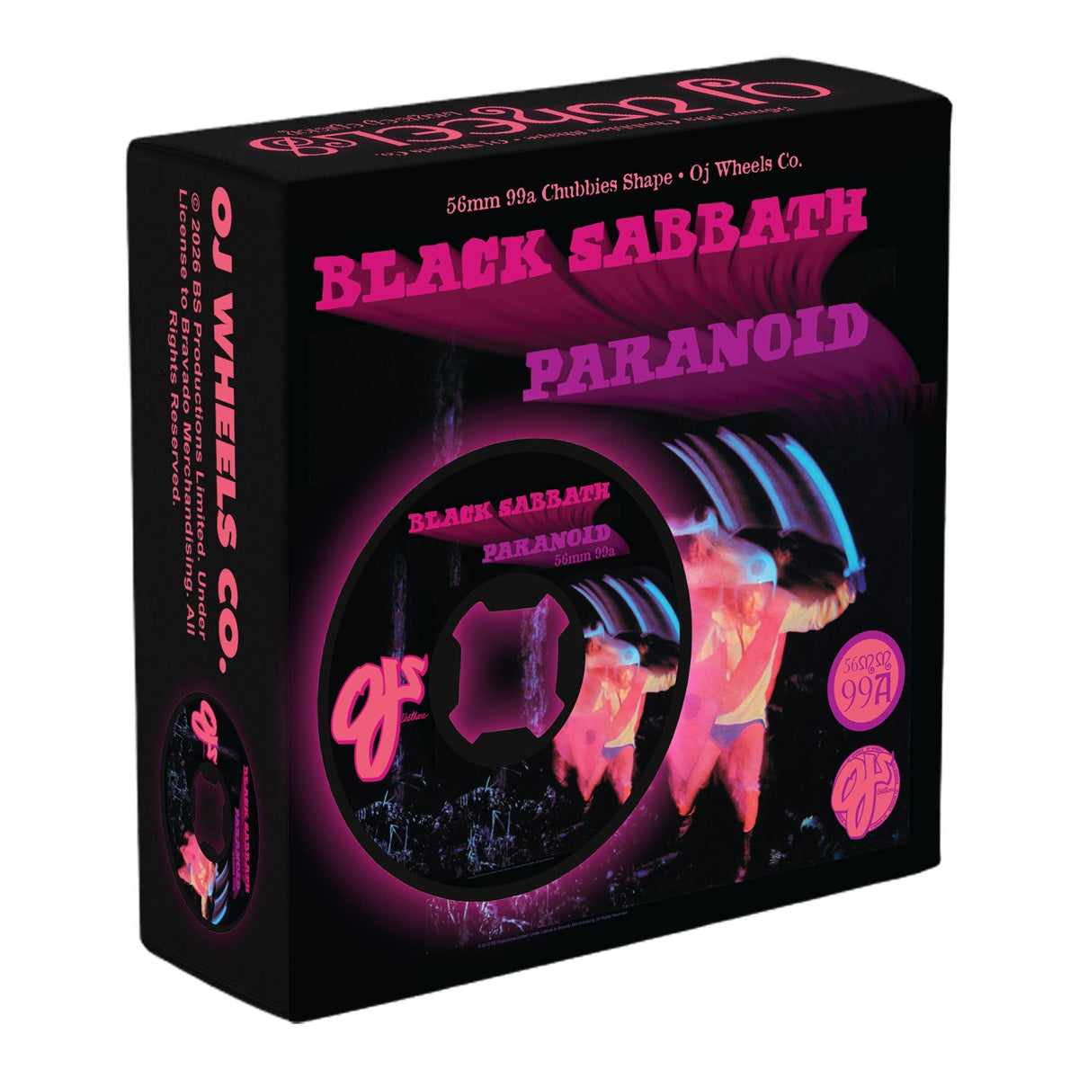 56mm Black Sabbath Paranoid Chubbies 99a Wheels