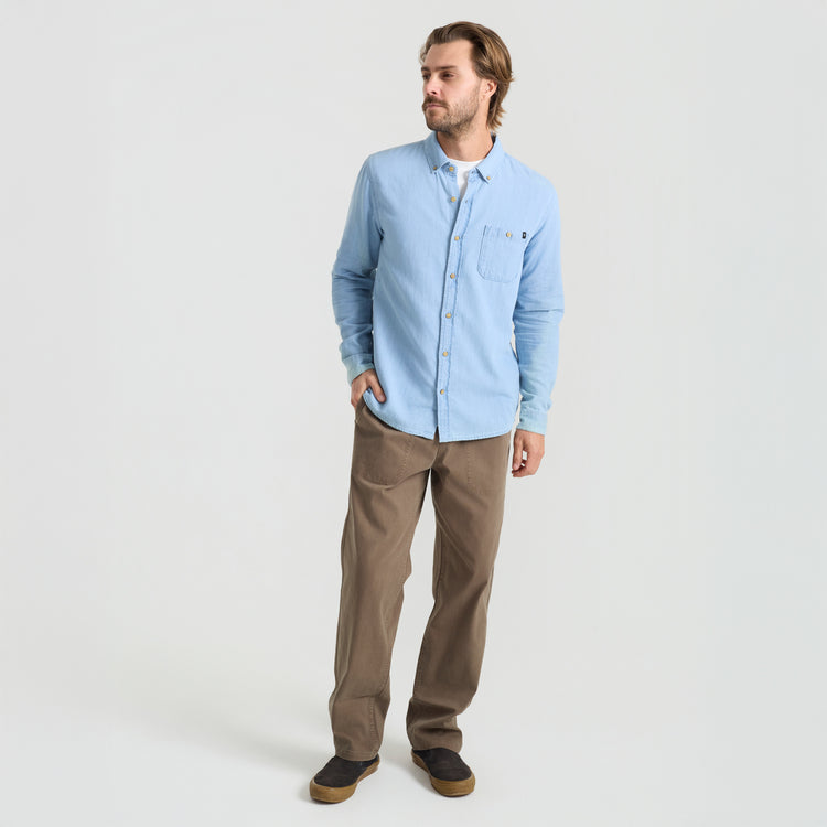 Scholar Chambray Button Up Shirt